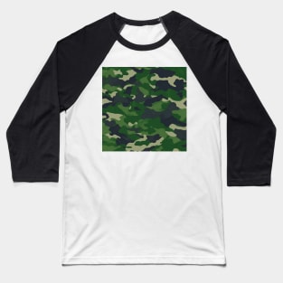 DARK GREEN MILITARY CAMOUFLAGE DESIGN, IPHONE CASE AND MORE Baseball T-Shirt